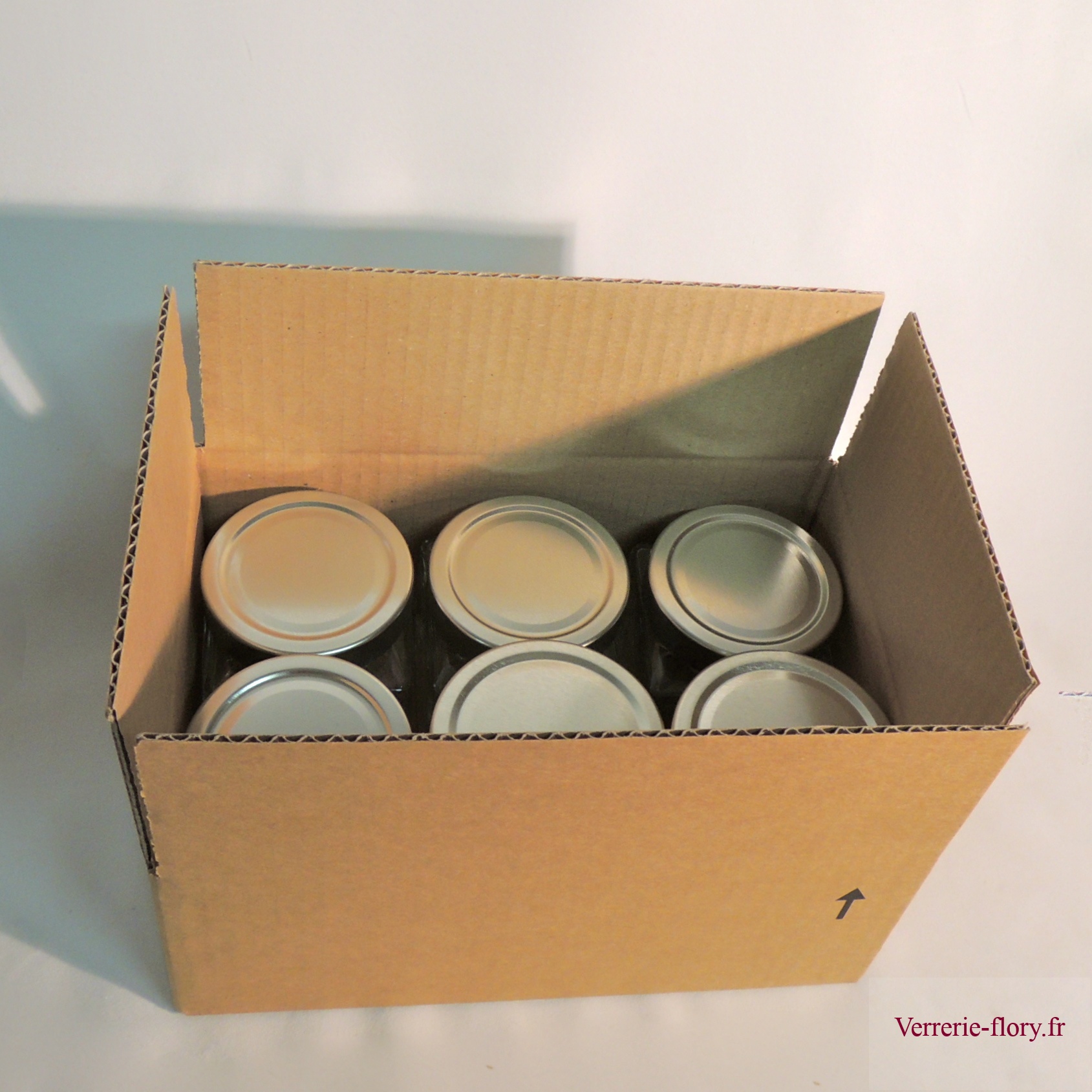 Emballer : Carton d'emballage pour 12 pots en verre 1 kg - Icko