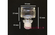 bouchon de verre carr