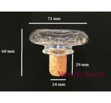 bouchon de lige avec tte verre fresque