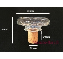 bouchon de lige avec tte verre fresque