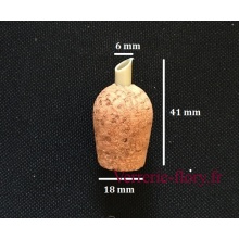 bouchon de lige avec bec verseur 