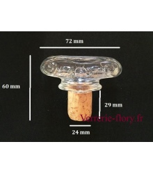 bouchon de lige avec tte verre fresque