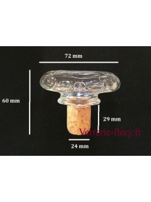 bouchon de lige avec tte verre fresque