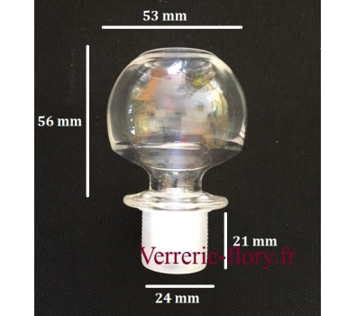 bouchon de verre rond