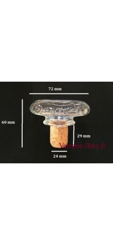 bouchon de lige avec tte verre fresque
