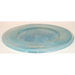 Assiette en verre et albatre