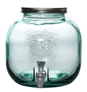 Bonbonne en verre 6 litres avec robinet